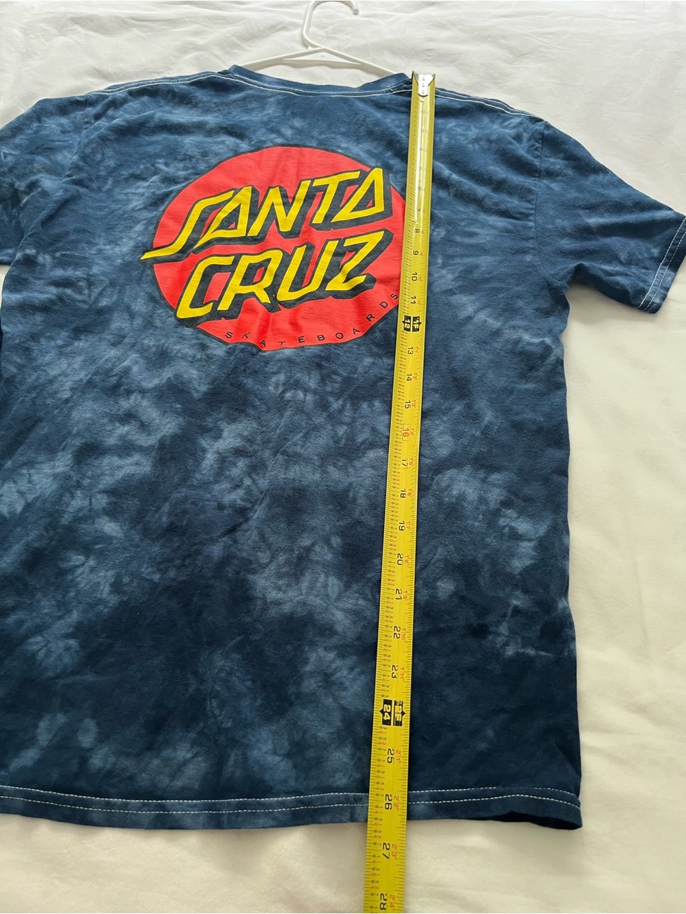 Santa Cruz Skateboards Blue Tie Dye Logo Tee T Shirt Men’s Medium - Picture 10 of 10